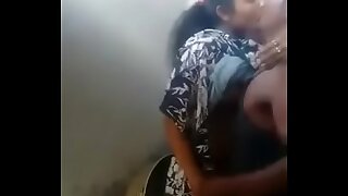 Indian girl and girlfriend making love in bathroom